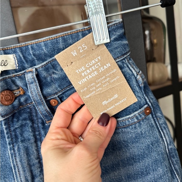 NEW Madewell Jeans curvy the perfect vintage medium wash decateur high waisted - Picture 7 of 9